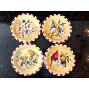 Lenox Winter Greetings 8 1/2" Stoneware Salad/Dessert Plates (Qty. 4)